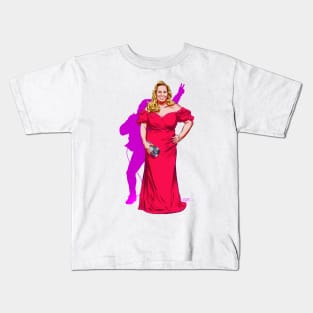 Rebel Wilson - An illustration by Paul Cemmick Kids T-Shirt